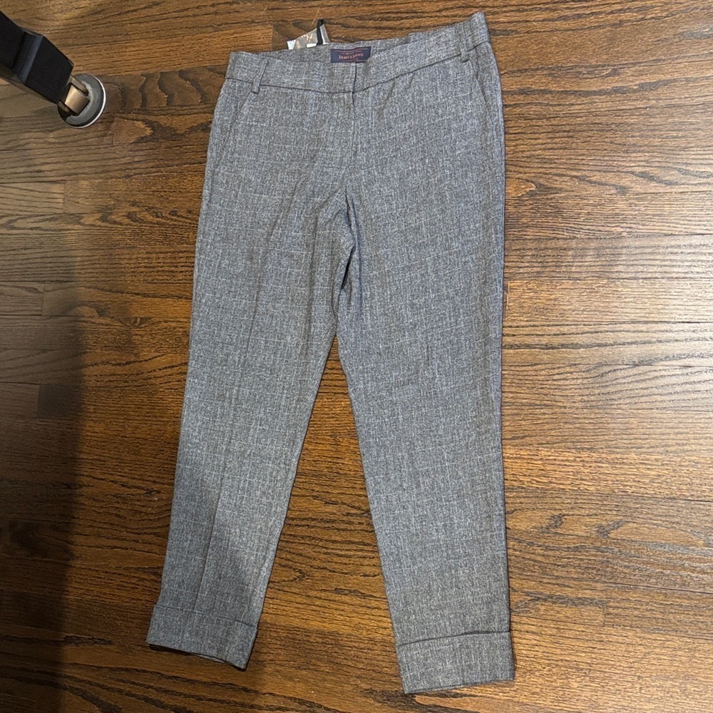 James Jeans plaid cuffed Gray Women's Trousers